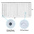 YISURE Clawfoot Tub Clear Short Length 60 Inch Curtain Liner with Weighted