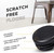 Prescott Plastics 1 1/2” (38.1mm) Outer Diameter Ribbed Plastic Hole Caps, Round Black Metal Tubing End Caps, Strong Furniture Leg Inserts, Impact & Weather Resistant, Made in the USA - 20 Pack