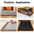 Floor Rubber Transition Strip Self Adhesive Carpet to Tile Transition Strip Edging Trim Strip for Threshold Transitions with a Height Less Than 5 mm/0.2in (Coffee, 6.56FT)