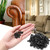 Rierdge 200 Pcs Metal Upholstery Tacks, Thumb Tacks, Black, 13mm×7.5mm