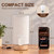 SEENSINY Small Bedside Table Lamp for Bedroom, Inline Switch, Wood Base
