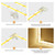 PAUTIX 8mm 2-Pin COB Connector 8pcs L-Shaped/Corner Connectors,Reusable Solderless Adapter Terminal Extension Connection,2pcs Gapless Strip to Strip Connectors for COB LED Strip Lights,SMD LED Strips