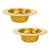 Snailhouse Bathroom Sink Strainers, 2 Pack 2.17 Inches Stainless Steel Small Mesh Utility Sink Drain Stopper Basket Cover Plug Screen, Gold