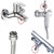 Brass Faucet Adapter, Male Thread Bathroom Tap Aerator Connector for Sink Faucet Water Purifier Adapter Aerator (M20 X G1/2")