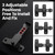 Gemasp Upgrade Sliding Barn Door Lock Latch, Stainless Steel Gate Flip Latch Lock for Household, Shed, Sliding Doors, Garage, Outdoor Fence