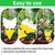 72 Pcs Classic Sticky Traps for Fungus Gnat (Plants), Flying Insect, Whitefly and Fly, Yellow Sticky Insect Catcher Traps for Indoor/Outdoor, Kitchen, and Plants, High-End Glue, Non-Toxic, 4 Shapes