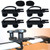 Universal Roof Box U-Bolt Clamps 4 PCS, 8 Lock Nuts, 2 Straps