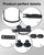 Universal Roof Box U-Bolt Clamps 4 PCS, 8 Lock Nuts, 2 Straps