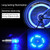 YUERWOVER 4 Pack LED Bike Wheel Lights Car Tire Valve Stems Caps Bicycle Motorcycle Waterproof Tyre Spoke Flash Lights Cool Reflector Accessories for Kids Men Women with 10 Extra Batteries(Blue)