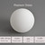 FMOPQ Lighting Replacement Glass Lampshade 4 Inch Milky White Glass Dome Cover Round Globe 0.8 Inch Fitter for G9 Bulb Replacement (milk white)