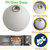 FMOPQ Lighting Replacement Glass Lampshade 4 Inch Milky White Glass Dome Cover Round Globe 0.8 Inch Fitter for G9 Bulb Replacement (milk white)