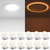 Amico 12 Pack 4 Inch LED Recessed Light with Night Light, 5CCT, 700LM