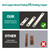 Bus Bar Copper Flat Bar Red Pure Copper Nickel Plating for Lithium Battery 3.2V 50Ah 100Ah 280Ah LiFePO4 Cells Busbar Connector Pitch Row 3.34" 8PCS BusBars