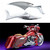 DREAMIZER 8mm/10mm Chrome Motorcycle Universal Blade Rear View Side Mirrors Compatible with Harley Street Bike Scooter Chopper Cruiser Sportster Dyna Softail Dirt Bike