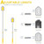 Lalafancy Baseboard Cleaner Tool with Handle 3 Reusable Cleaning Brush Pads