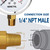 SENCTRL 0-200 Psi Liquid Filled Pressure Gauge, 1/4" NPT Lower Mount