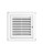 QWORK 4" Louvered Vent Cover, 4 Pcs Covers for Outdoor Dryer Vent Exhaust Air Covers (white)