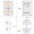 Multi Plug Wall Outlet Night Light, POWRUI 6 Outlet Extender & 3 USB Ports