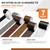 Azbour Leather Repair Tape Patch, 2.4''x15' Super Adhesive, Self-Adhesive Leather Patch for Restoration and Refurbishment of Sofas, Car Seats, Furniture, Vinyl Furniture, Chairs. （Black Brown）