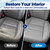 Priprilod Driver Side Bottom Replacement Seat Cover Gray Leather Compatible with Honda Accord 2008 2009 2010 2011 2012