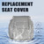 Priprilod Driver Side Bottom Replacement Seat Cover Gray Leather Compatible with Honda Accord 2008 2009 2010 2011 2012