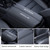 XITER with Rogue Logo 1PC Leather Center Console Armrest Cover with Side Pockets for Nissan Rogue 2021 2022 2023 2024 2025 2026 Accessories(Black Stitches)