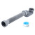 Low Profile 1 1/2 P Trap, Flexible Bathtub Shower Drain Pipe, Flat P Trap Freestanding Tub Drain for Bath