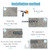 24 Pack Wire Shelf Clips, White Down Wall Clips for Closet Shelves