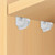24 Pack Wire Shelf Clips, White Down Wall Clips for Closet Shelves