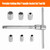 NACHEE Folding Mini T-Handle Socket Set 1/4'' Drive Tool Kit for Motorcycle ATV UTV, (007)