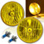 Octane Lighting 7 Inch H6024/6014 Yellow Amber Crystal Glass Headlight H4 Halogen Fog Light Pair