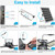 Solar Pendant Light Outdoor Indoor, 4 Heads Shed Light with Remote & Sensor