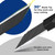 WORKPRO Premium Utility Knife Retractable Snap-off Blade, Heavy Duty Aluminum Box Cutter Set, Razor Knife Exacto Craft Knives, with 10 Extra 9mm Blades, Pack of 5