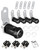 Naissian 2023 RV Locks for Storage Door, Cylinder Cam Lock for RV Storage Door, Toolbox, Tool Cart, Guns Safes Secure Locks, 7/8", 90°Turn, Pack of 5 with 6 Key Alike, Crome