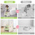 Onasti Toddler Step Stool for Bathroom Sink, Adjustable 2 Step Stop for Kids with Handles, Toilet Stool Potty Training, Plastic Ladder Toddler Helper Stool for Bedroom Kitchen Counter Green White