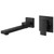 Aolemi Wall Mount Tub Faucet,Rotating Spout with Valve,Matte Black