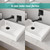 Aolemi Wall Mount Tub Faucet,Rotating Spout with Valve,Matte Black