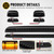 Partsam 3Pcs Smoked Lens Amber Cab Marker Lights Replacement for Silverado/Sierra 1500 2500 3500 2015 2016 2017 2018 2019 Amber 30 LED Cab Roof Top Clearance Marker Running Lights Lamps w/Wiring Pack