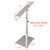 VIDAYA Silver Shoe Display Stand, Stainless Steel Shoe Display Risers Stand