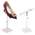 VIDAYA Silver Shoe Display Stand, Stainless Steel Shoe Display Risers Stand