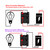 Inline Cord Switch, Heavy Duty 16A AC125V/250V Large Current in-Line On/Off Rocker Appliance Switch for High Power Lamp or Equipment, Red Led