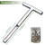 Soil Probe 12 Inch with 2 Bags, Soil Sample Probe for Lawn House Plants, T-Handle Soil Sampler Probe Rod Tool Set, Stainless Steel Soil Test Kits Tool for Soil Sampling