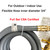 15FT 3/4" ID Natural Gas Hose with 3/4 Quick Connect for Standby Generators, Long 3/4 Gas Flex Line Hose for NG/LP Propane Appliances Construction Heaters, Tool Included