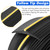 MYFAMIREA 20FT Garage Door Bottom Threshold Seal Strip with 300ml Black Adhesives/Sealants, Universal Rubber DIY Bottom Floor Threshold Seal, Weatherproofing Weather Stripping Replacement