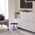 Scakbyer 10L/2.64 Gallon Trash Can Waterproof PU Leather Flowers Pattern Wastebasket Paper Basket Dustbin Garbage Bin - (Type 7)