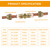 Timsec 8/5 Inch AC Copper Pipe Extension Connector for Line Repair