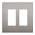 LIDER Decorator Switch Cover, Screwless Wall Plate, Mid-Size 2-Gang