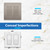 LIDER Decorator Switch Cover, Screwless Wall Plate, Mid-Size 2-Gang