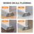 fowong Door Draft Stopper 36 inches, Adjustable Under Door Gap Filler, Grey