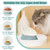 French Bulldog Food Bowl- Slanted Tilted Pug Food Water Bowl,Cat Bowl- Feeder for Frenchie/Shih Tzu/Flat Faced Small Dogs/Puppies/Cats (Green, M-2 Cup)